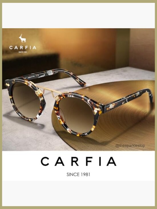 Acetate Polarized Sunglasses for Women Small Face Retro Round